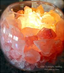 himalayan salt lamp glass bowl lamp with salt crystals himalayan salt lamp salt lamp healing room
