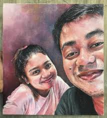 My first messiah portrait in oil paint. Proud Filipino painter from Cali