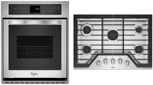 Speaking of cooking fuel type, the most popular choices include gas (50% of customers) and electric (50%) kitchen appliance packages. Whirlpool 1090365 2 Piece Kitchen Appliances Package With Wos51es4es 24 Electric Single Wall Oven And Wcg77us0hs 30