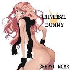 mura (kanojo no oukoku), sheryl nome, macross, macross frontier, 00s, ass,  blue eyes, earrings, english text, gloves, hand on own thigh, jewelry, long  hair, looking back, naked scarf, nude, pink hair, scarf,