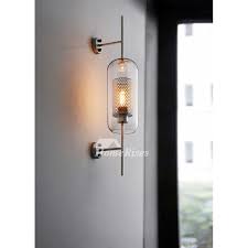 Lexi 11 1/2 high oil rubbed bronze pocket wall sconce. Industrial Wall Sconces Retro Personality Bedside Corridor Luxury Creative Transparent Glass Lampshade