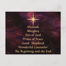 Names Of Jesus Customized Christmas Postcard Zazzle Com Names Of Jesus Christmas Postcard Christian Quotes Inspirational
