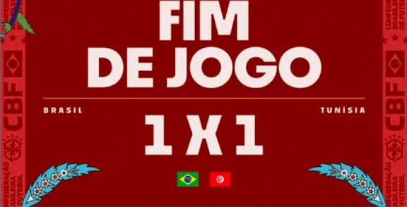 Skor Akhir Pertandingan Persahabatan Brasil vs Tunisia 1-1