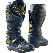 Fox Racing 2019 Instinct Boots Navy Gold Le