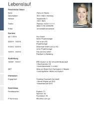 Lebenslauf Vorlagen Muster Kostenloser Download Als Pdf
