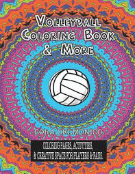 Free printable volleyball coloring pages. Volleyball Coloring Book More Coloring Pages Activities Creative Space For Players Fans By Volleyball Freaks