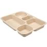 Sugarcane Rectangular Divided Tray from www.orderve.com