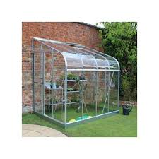 Serre De Jardin Adossee Silverline Verre Horticole 4 8 M Aluminium Embase Halls Serre Jardin Jardins Et Petite Terrasse