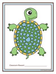 Behavior Reward Chart For Classroom Turtle Time Classroom Theme