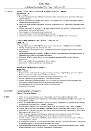 Training and encouraging staff to maintain complete databases that can be used for subsequent analysis. Reporting Analyst Data Analyst Resume Samples Velvet Jobs