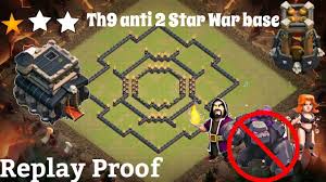 Base th 9 anti 3 bintang. Clash Of Clans Th9 Anti 2 Star War Base With Replay Proofs By Barbarian King