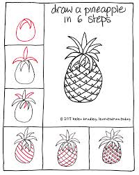 Maybe you would like to learn more about one of these? Learn To Draw A Pineapple In 6 Steps Learn To Draw Fruits Drawing Pineapple Drawing Easy Drawings