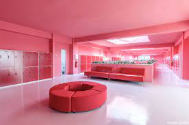 American School Of Kosovo Interior Design By Madengroup Com Monochrome Interior Learning Design Learning Spaces