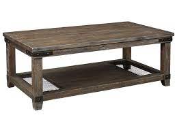 This coffee table is crafted from strong engineered and solid wood. Signature Design By Ashley Danell Ridge Rustic Rectangular Cocktail Table With Metal Accents Find Your Furniture Cocktail Coffee Tables