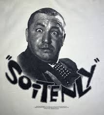 Vintage Single Stitch T-Shirt The Three Stooges MOE SOITENLY Men's Size XL 