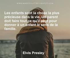 Dans de nombreuses séries la famille est une entité essentielle. Les Enfants Sont La Chose La Plus Precieuse Dans La Vie Un Elvis Presley