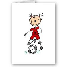 Red Girls Soccer Card Zazzle Com Disegni A Mano Disegni Magliette