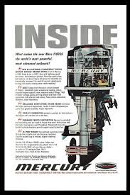 Mercury Merc 1100ss Outboard Motor Cutaway Diagram 1967 Vintage Art Print Ad Outboard Boat Motors Mercury Outboard Outboard