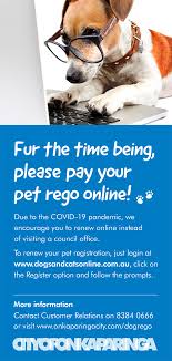 Your vet/authorised implanter will provide this number to the nsw pet registry. Dog And Cat Registration City Of Onkaparinga
