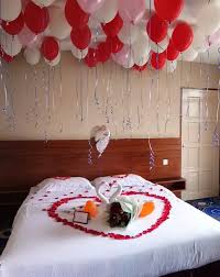 Room Decor With Balloon Helium Romantic Room Decoration Romantic Bedroom Design Birthday Room Decorations