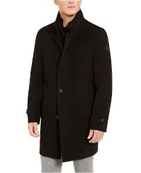 mens slim fit heated overcoat