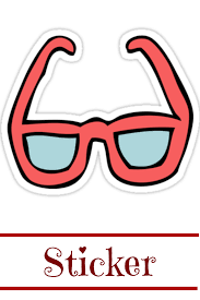 Cool Glasses Hand Drawing Cartoon Doodle Illustration Tumblr Hipster Sticker By Vanessavolk Hipster Stickers Cool Glasses How To Draw Hands