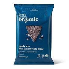 Organic Blue Corn Tortilla Chips 18oz Good Gather Blue Corn Tortilla Chips Blue Corn Tortillas Corn Tortilla Chips