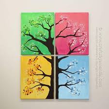 Game of thrones season 4 was formally commissioned by hbo on april 2, 2013, following a substantial increase in audience figures between the second and third seasons. Button Tree Wall Art 4 Seasons Colorful Button Tree