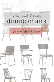 Metal Wood And Leather Dining Chairs For The Modern Farmhouse Dining Room Chairs Modern Side Chairs Dining Dining Chairs
