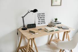 Trestle tables were very popular in the middle ages and they're still popular even today, being mainly appreciated for the fact that they're easy to assemble and to take apart, easy to transport and to store. Home Office Desk Styling 6 Ways To Decorate It Tlc Interiors