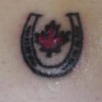 Horseshoe tattoos can be presented alone as a single tattoo or they may be placed together in design. Horseshoe With Heart Love Dad Tattoo Tattooimages Biz
