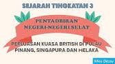 Sistem pendidikan yang diperkenalkan merangkumi pendidikan rendah, menengah dan peringkat tinggi iaitu universiti. Kronologi Pendudukan British Di Pulau Pinang Youtube