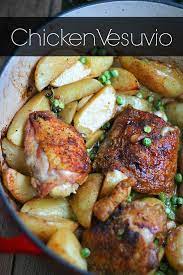 One Pot Italian Chicken Vesuvio Girl And The Kitchen Recipe Easy Chicken Vesuvio Recipe Chicken Vesuvio Chicken Recipes