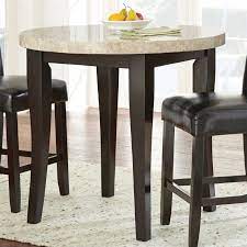 Enjoy the classic look of the steve silver monarch marble top dining table. Steve Silver Company Monarch Counter Height Dining Table In Dark Cherry Wood Mc600pt