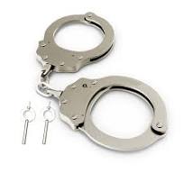 Esposas Policiales Reales - Grilletes de Seguridad de Cadena con Seguro -  Apertura con Llave - Fabricado en Acero Inoxidable - Incluye 2 llaves - ...