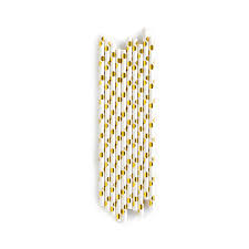 You can even use them to add a little glitz to crafts and cake pops! Gold Paper Straws Dots Studio Hooray