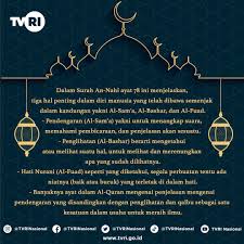 Listen surah nahl audio mp3 al quran on islamicfinder. Tvri Nasional Su Twitter Assalamualaikum Pemirsatvri Ada Pesan Baik Untuk Kita Semua Pada Surah An Nahl Ayat 78 Disimak Yaaa Tvri Tvrinasional Mediapemersatubangsa Indonesia Ramadan Https T Co Afatbb9he2 Twitter