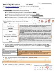 Digestive system answer key vocabulary: Gizmo Digestive System Docx Name Snc 2d Digestive System 60 Marks Go To Https Www Explorelearning Com And Enter The Class Enrollment Code Wq7fb7 Do Course Hero