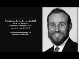 Thanksgiving Service for William (Bill) Garwood