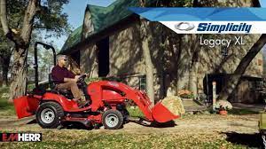 Simplicity Legacy Xl Sub Compact Tractor Youtube