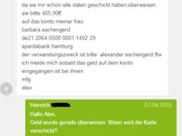 Iban de03 2005 0550 1241 1333 11. Verdacht Auf Betrug Ebay Kleinanzeigen Alexander Eschengerd Barabara Eschengerd Iban De21 2069 0500 0001 1492 29 Spardabank Hamburg Ebay Kleinanzeigen Und Quoka Auktionshilfe Info Ebay Paypal Kleinanzeigen