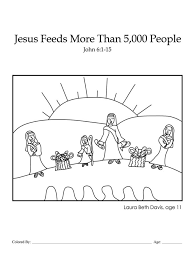 Jesus turns the water into wine coloring pages. Kids Color Me Bible Chapter 37 Jesus Feeds More Than 5 000 People Kids Talk About God
