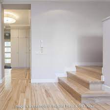 We offer prefinished solid and engineered hardwood flooring in a variety of widths, species and colors. Zamma Unfinished White Oak 3 4 In Thick X 2 3 4 In Wide X 94 In Length Hardwood Stair Nose Molding Flush 014344082768 The Home Depot