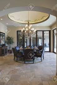 Of special note is the circular dining room with two columns to mark the space. Circular Dining Room With Ceiling Detail Stock Photo Picture And Royalty Free Image Image 20740719