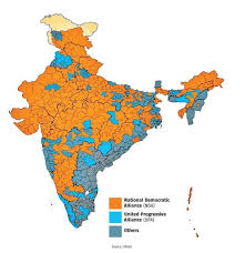 Mapping The India Of 2019 Bjp 2 0 Paints Majority Of Nation