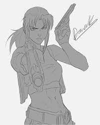 Revy Fanart! Love This Character So I Thought I'd Try My Hand At Drawing  Her In My Own Style. : R/Blacklagoon