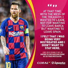 Messi notified them of his decision via burofax, a form of certified mail used in spain for official documents. Squawka News On Twitter I Wanted To Leave Lionel Messi Actually Considered Leaving Barcelona