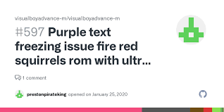 Purple text freezing issue fire red squirrels rom with ultra violet. ·  Issue #597 · visualboyadvance-m/visualboyadvance-m · GitHub