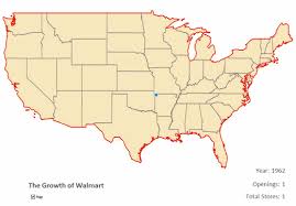 Study the map closely before the pieces fall away. See How Quickly Walmart Took Over America The Atlantic