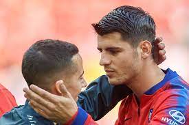 €* 23 eki 1992, madrid, ispanya. Atletico Madrid Alvaro Morata Fuhlt Sich Bei Atleti Zu Hause